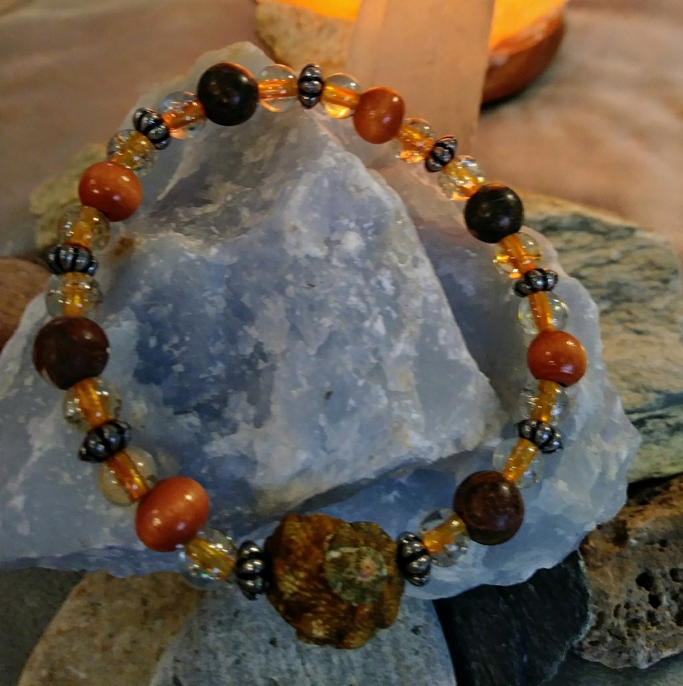 Custom made nylon stretchy bracelet